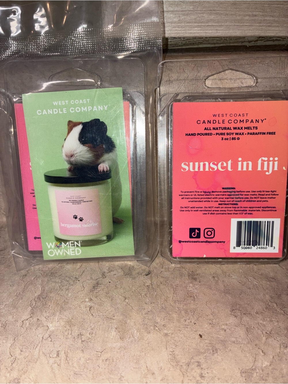 Pink Sunset in Fiji Wax Melts Pet Safe